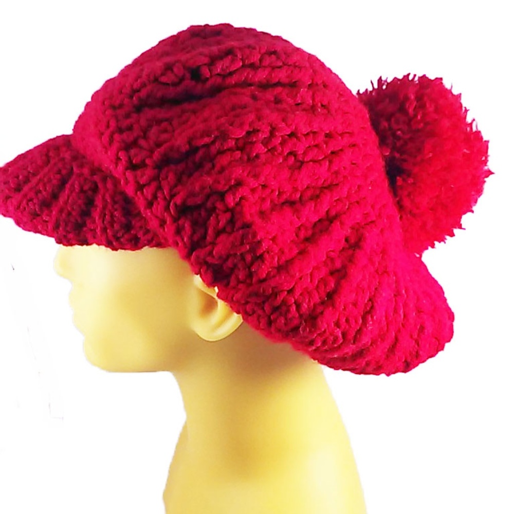 Red Crochet Hat